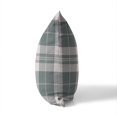 thumbnail image 4 of Tartan Block Deep Aqua Throw Pillow, 4 of 4