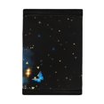 thumbnail image 3 of Uourmeti Kids Trifold Wallet Glowing Blue Butterfly Print Foldable Children's Wallet for Sports, Elastic Polyester Lightweight Trifold Card Wallet, 3 of 7