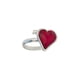 thumbnail image 1 of Anillo para Mujer con Cristal Fino Swarovski en forma de Corazón–  Bañado en Rodio– Anillo Elegante y Brillante-Aretes de Mujer de Moda, Joyería para Mujer de Moda– Regalo especial Ortiz Espinosa Temporada, 1 of 2