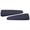 Painted #L6 Kona Blue, variant on Compatible with 10-14 Ford Mustang Rear Quarter Window Louver Covers - Painted OxFord White