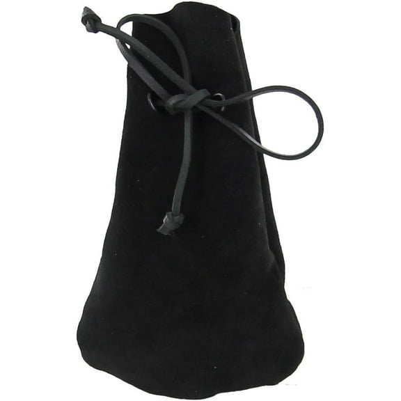 Armory Replicas Suede Herbalist Money Bag Drawstring Purse, 8.38" Length, 5" Width, Stylish and Functional