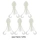 thumbnail image 4 of 5 Pcs Octopus Lure Soft Luminous Octopus Trolling Bait for Saltwater Ocean Fishing, 4 of 5