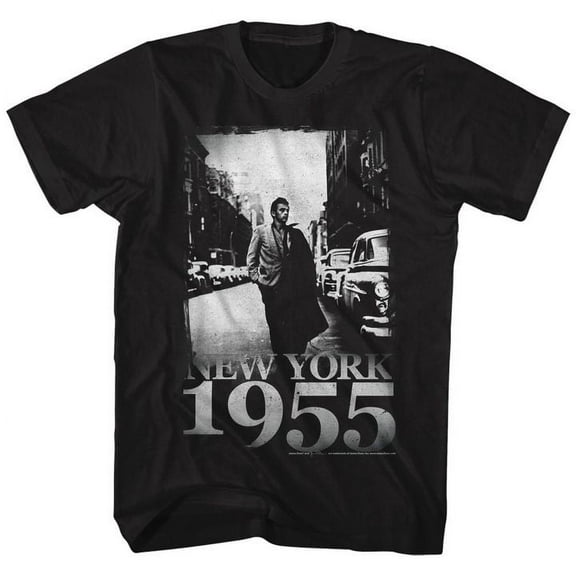 James Dean 1955 Black Adult T-Shirt 4Xl