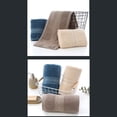 thumbnail image 2 of Toalla de baño (70 cm x 140 cm) de algodón extragrande, suave, muy absorbente y de secado rápido, no se decolora, uso múltiple para deportes, viajes, fitness, baño, spa, sábanas., 2 of 9