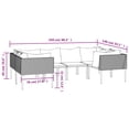 thumbnail image 4 of vidaXL 6 Piece Garden Lounge Set with Cushions Grey Poly Rattan, 4 of 5