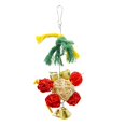 thumbnail image 3 of Christmas Parrot Chew Toy - Rattan Ball Bell Hanging Bird Toy Parrot Bite Toy, 3 of 4