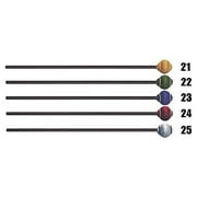 Balter Mallets Pro Vibe Black Birch Vibe Mallets 21 Yellow Cord Hard