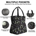 thumbnail image 3 of Halloween Skeleton Ghost Pattern Drawstring Lunch Bag Women - Drawstring Lunch Bag Insulated for Work Office - Stain-Resistant Large Lunchbags for Women with Multi-Pockets, 3 of 6