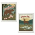 thumbnail image 1 of Gango Home Decor Lodge Discover the Wild I & Discover the Wild II by Janelle Penner (Ready to Hang); Two 11x14in White Framed Prints, 1 of 5