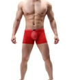 thumbnail image 4 of Xidunhg Men's Trunks Underwear Silk Boxer Briefs Short Leg B168Multi/4pack XL, 4 of 5
