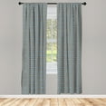 thumbnail image 3 of Ambesonne Ethnic Curtains, Moroccan Oriental Royal, Pair of 28"x63", Multicolor, 3 of 5