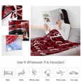 thumbnail image 4 of Christmas Snowman Throw Flannel Blanket 30x40In with Bird Black and Red Buffalo Plaid Super Soft Cozy Bed Blanket, Lightweight Plush Fuzzy Bed Throw for Bedroom Sofa Couch Living Room, 4 of 4