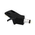 thumbnail image 3 of Turntable Headshell Aluminium Alloy Headshell Record Turntable Needle Replacement Phono Stylus Cartridges Rack Black, 3 of 5
