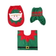 thumbnail image 3 of Asiento De Inodoro, Cubierta De Tanque, Alfombra, Juego De Baño Para Oficina En Casa 3 Uds Adornos Navideños, Cubierta Speravity HA024364-04, 3 of 5