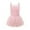 Pink, variant on Toddler Girls Winter Dance Dress Sleeveless Bodysuit Tutu Outfit Clothes