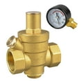 thumbnail image 2 of Mosiee Adjustable Relief Valve Water Pressure Regulator With Integrated Gauge, 2 of 7