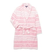 Isotoner Girls Plush Robe with Pockets, Sizes 4-14