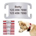 thumbnail image 4 of Personalized Custom Dog Tags Slide On No Noise Pet Cat Dog ID Name Tags for Collar Silencer, 4 of 21