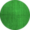 thumbnail image 1 of Ahgly Company Indoor Round Abstract Green Contemporary Area Rugs, 5' Round, 1 of 1