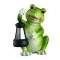 thumbnail image 3 of Garden Solar Frog Statue Light Resin Sculpture Lampa de lámpara de regalo Ornamento de césped para el patio del césped Patio del trasero, 3 of 8