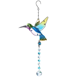 thumbnail image 1 of Atrapasueños decorativo de cristal de colibrí, decoración del hogar, campanas de viento colgantes de ventana hechas a mano al aire libre, 1 of 5