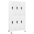 thumbnail image 1 of vidaXL Locker Cabinet White 90x45x180 cm Steel, 1 of 5