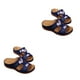 thumbnail image 2 of Qarigey Sandalias de tacón para mujer clásicas y de moda de 2 piezas para bodas zapatillas cálidas Type7 NO7, 2 of 6