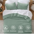 thumbnail image 4 of Juego de edredón Bedsure GentleSoft™ de tamaño completo, color verde salvia, 4 of 8