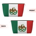 thumbnail image 2 of Mexican Flag Small Purse Organizer Zipper Cosmetic Handbag Tote Pouch For Women, 2 of 7