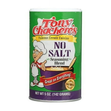 Pack of 2 Tony Chacheres, Seasoning, Cajun, No Salt, 5 oz