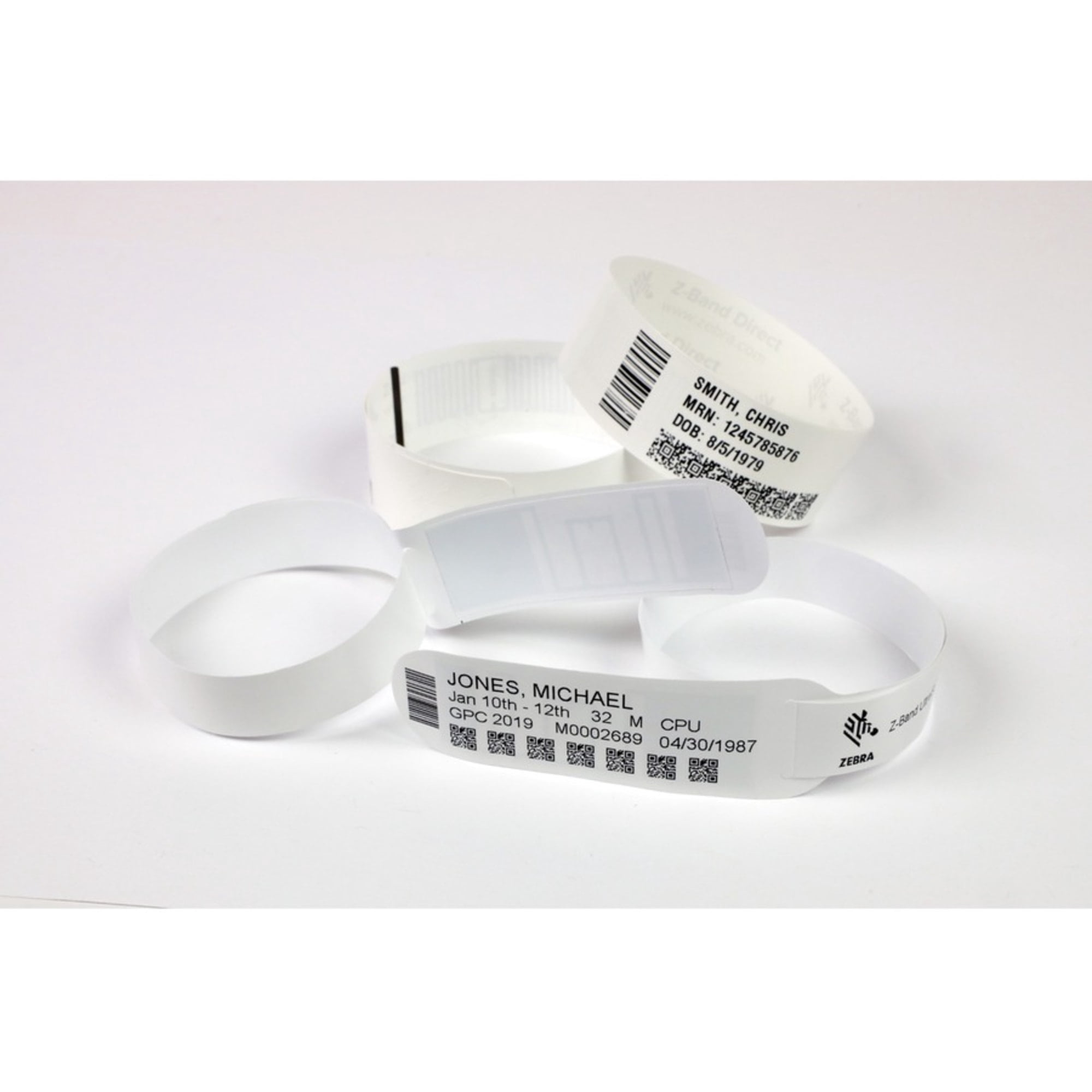 Zebra DT Wristband Cartridge Kit, Polypropylene, Blue (1" x 11")