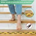thumbnail image 5 of Uxcell 2-Pack WATCH YOUR STEP+CAUTION Floor Decals Stickers 2 x 197 Inch Watch Your Step Sign Warning Sticker Self-Adhesive, 5 of 7