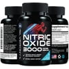 Extra Strength Nitric Oxide Booster 3000mg - 3X Strength L-Arginine AKG & Citrulline Malate - Premium Nitric Booster Natural Energy, Muscle & Heart Support, Bottled in USA Men & Women - 60 Capsules