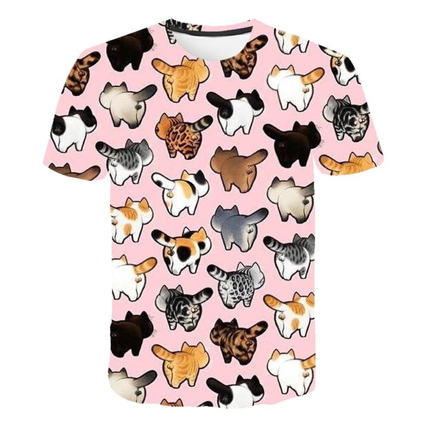 Anime Cartoon Totoro Teenager Men's and Women's T-Shirts Casual Print Hip Hop Harajuku Personality Round Neck Short Sleeve Top7T Gong Bohan LED