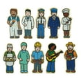 thumbnail image 6 of Freckled Frog 3" Village People Wood Decorative Figurine , Set of 42, 6 of 7