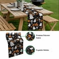 thumbnail image 5 of Halloween Table Runner - 108 Inch Long, Kitchen Dining Table Runner Dresser Scarves, Orange Pumpkins White Funny Ghost Black Cat Farmhouse Decor for Coffee Tables Wedding Party Banquet, 5 of 8