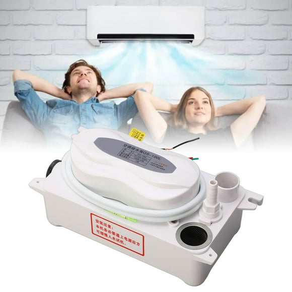 HAVC Water Drain Pump, Maximum 100L/H AC100-240V Condensate Removal Pump Automatic Work and Stop for Shopping Mall
