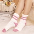 thumbnail image 2 of 5 Pack Warm Fuzzy Cozy Socks for Women,Slipper Fluffy Comfy Plush Warm Winter Sleep Home Soft Socks, 2 of 6