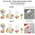thumbnail image 6 of Big Dot of Happiness Last Luau - Tropical Bachelorette Party and Bridal Shower Hanging Decor - Party Decoration Swirls - Set of 40, 6 of 8