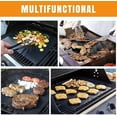 thumbnail image 4 of 2Pk Washable Oven Liner Mat Non Stick Baking Spills Cooking Indoor Grill, 4 of 5
