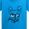 thumbnail image 4 of Inktastic French Bulldog Portrait with Sunglasses Youth T-Shirt, 4 of 5