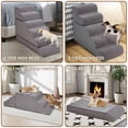 thumbnail image 2 of Dog Stairs for High Beds Up to 30 Inches, Non-Slip 6-Step Pet Stairs with Washable Cover for Small Medium Dogs & Senior Cats, 2 of 8