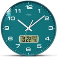 thumbnail image 1 of Reloj de pared TIMESS de 10 esferas, silencioso, sin tictac, con calendario perpetuo, 1 of 5