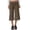 AC03-Coffee, variant on Flowy Gauchos Pants For Women Foldover Low Rise Capris Wide Leg Lounge Pants Cropped Culottes Summer Going Out Bell Bottoms Black M