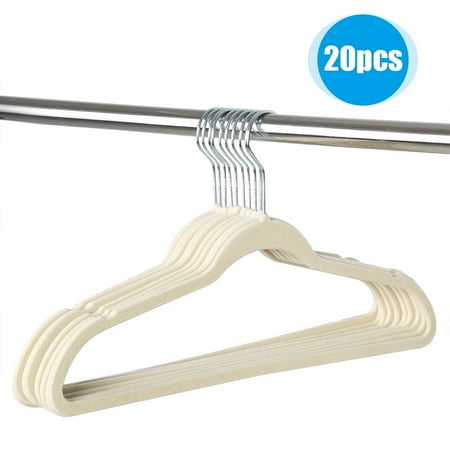 Clothing Optional Galleries Knifun 20 Pcs Thin Flocking Hangers Non Slip Clothes Suit Shirt Pant Hangers Organization Home , Non Slip Hangers, Suit Hangers(2 Colors Optional) ()