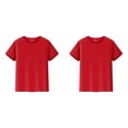 thumbnail image 1 of (Lot de 2) 2025 T-Shirts Courts Grands Garçons Manches Courtes Hauts Unis T-Shirts Manches Longues Garçon & UniBoy Hauts Enfants Col Rond, 1 of 8