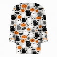 thumbnail image 4 of Godom Women Halloween Shirt Halloween Tshirt Graphic Tees Fall Season 3/4 Sleeve Tops, 4 of 5