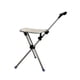 thumbnail image 2 of Asiento de bastón,Silla de bastón plegable fácil de transportar,Bastón de senderismo ligero con asiento antideslizante y portátil.,Taburete de caña con soporte para personas Beige, 2 of 9