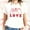 #03 White, variant on Women's Valentines Shirts Summer Plus Size Tops Cute Heart Printed Short Sleeve T-Shirts Casual Crewneck Blouses Pullover