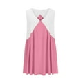 thumbnail image 6 of LIaqionyy Women 2024 Summer Casual Mini Dresses V Neck Flowy Sundresses Sleeveless Hot Short Dress Comfy Trendy Clothes, 6 of 7